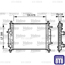 Fiat Bravo Motor Su Radyatörü Rekorlu (Otomatik Vites) 46535007 - 4