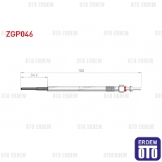 Fiat Doblo 1.6 Mjet Kızdırma Bujisi 2010- / Fiat Egea 1.6 Mjet Kızdırma Bujisi2015- / Fiat Linea 1.6 Mjet Kızdırma Bujisi 2007- ZGP046