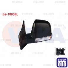 Fiat Doblo Dış Dikiz Aynası Sol Mekanik Sinyallı Tek Camlı 2010- 54-18008L - 2