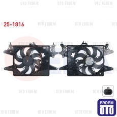 Fiat Doblo Fan Motoru Su Radyatörü Davlumbazlı Tekli Fan 1.4 2001-2010 25-1816 - 2