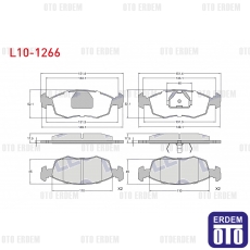 Fiat Doblo Fren Balata Ön 2001-2010 