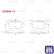Fiat Doblo Linea Albea Fren Balatası Ön 1.2i / 1.3 MJT 2001-2010 / 2003-2007 / 2007- ZEG858-10