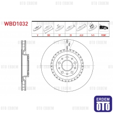 Fiat Doblo Maxi Fren Diski Ön 2010 WBD1032