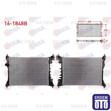 Fiat Doblo Su Radyatörü Brazing 1.4 M-T AC+/- 2010 16-1848B - 2
