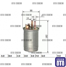 Fiat Doblo Yakıt Filtresi 1.9D 46531688