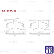 Fiat Ducato 3 Fren Balatası Ön Çift Fişli 2006- BP11275-01