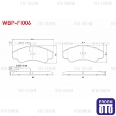 Fiat Ducato Fren Balatası Ön 2002-2006 WBP-FI006