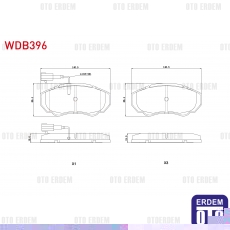 Fiat Ducato Fren Balatası Ön 2002-2006 WDB396