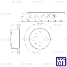 Fiat Ducato Fren Diski Arka 2002-2006 WBD1014C - 2