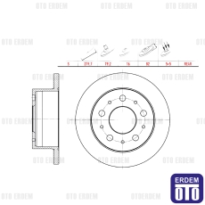 Fiat Ducato Fren Diski Arka 2002-2006 WBD1015C