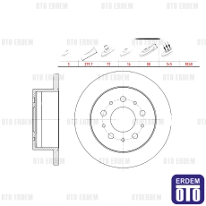 Fiat Ducato Fren Diski Arka 2006-2014 WBD1023C - 2