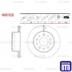 Fiat Ducato Fren Diski Arka 300x22x79x80 2014- WBD1038CD