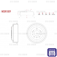 Fiat Ducato Fren Kampanası Arka 1994-2002 WDR1009