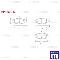 Fiat Egea Fren Balata Ön Ikazlı BP1860-12