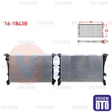 Fiat Egea Su Radyatörü Brazing 1.3 Mjt-1.6 Mjt 2015 16-1843B - 2