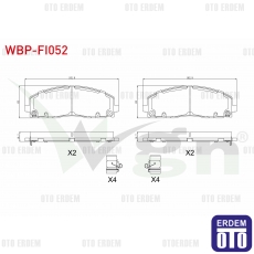 Fiat Freemont Fren Balatası İkazlı Ön 2011 WBP-FI052 - 2