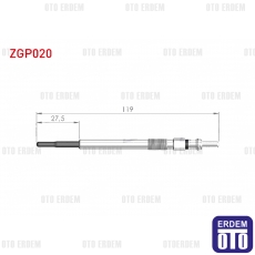 Fiat Linea Albea Doblo Kızdırma Bujisi 2005 ZGP020
