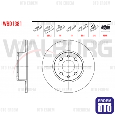 Fiat Linea Bravo 2 Stilo Fren Diski Arka 2007 WBD1381 - 2