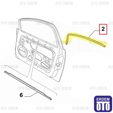 Fiat Linea Ön Kapı Üst Oluk Fitili Sol 51824060 - 2