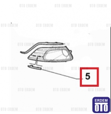 Fiat Linea Ön Tampon Sağ Sis Kapağı Çıtası 735548055T - 2