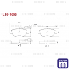 Fiat Linea Punto Evo Fren Balata Ön 2010-2012 L10-1055