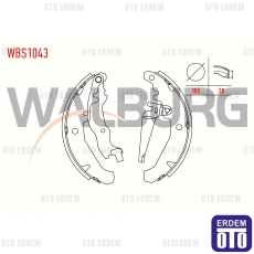 Fiat Palio Arka Fren Pabucu 1996-2005 WBS1043 - 2