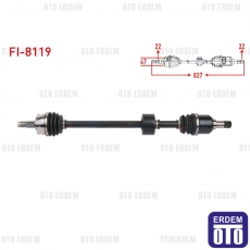 Fiat Panda Aks Sağ Ön Komple 1.2 2003-2012 46308259 - 2