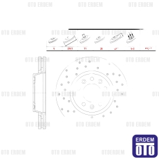 Fiat Scudo Fren Diski Ön WBD1027CD - 2