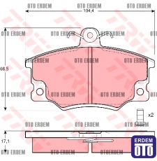 Fiat Tempra Ön Fren Balata Takımı TRW 5892735 - 2