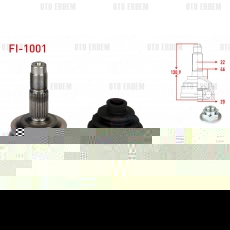 Fiat Tempra Panda Aks Kafası Ön Dış 1.4i 1992-1999 FI-1001