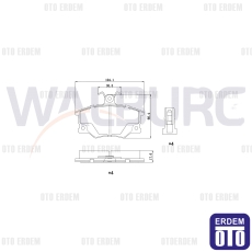 Fiat Tempra Tipo Uno Alfa Romeo 145 146 Ön Fren Balata 1.4i 1.6i 2.0i 1990-2001 WDB116 - 2