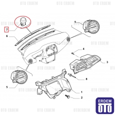 Fiat Torpido Klima Tapası Sensörü 735407581 - 3