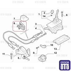 Fiat Vites Halatı Klipsi Linea Egea Doblo 3 Doblo 4 Fironio 46519177 - 2