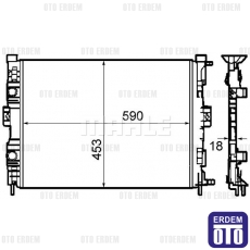 Megane 2 Motor Su Radyatörü Mahle 8200115541 - 2