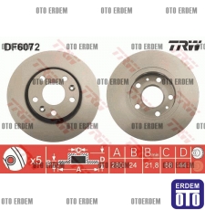 Megane 4 Ön Fren Disk Takımı TRW 402060010R