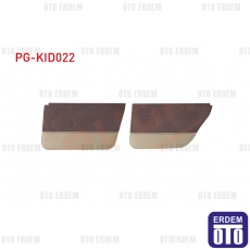 Renault 11 Flash S Kapı Döşemesi Takımı Kırmızı Noktalı Kumaş PG-KID022