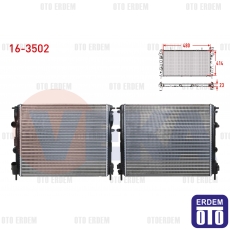 Renault Clio 2 Kangoo Symbol 2 Dacia Logan Sandero Su Radyatörü Mekanik 1.4 - 1.5 Dcı - 1.6 1998-2013 16-3502 - 2