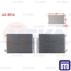 Renault Clio 4 / Captur / Dacia Dokker / Duster / Logan 2 / Sandero Stepway Ön Klima Radyatörü 2012-2020 43-3516 - 2