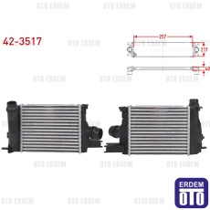Renault Clio 4 Turbo Radyatörü (Intercooler) 0.9 TCE 2012 42-3517