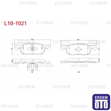 Renault Clio IV Fren Balata Ön 2012- 