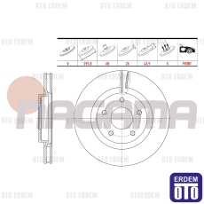 Renault Koleos Fren Diski Ön Havalı 2008-2014 NBD-NI001