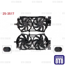 Renault Laguna Fan Motoru Davlumbazlı Çift Fanlı 1993-2001 25-3517 - 3