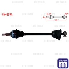 Renault Megane 1 Aks Sol Ön Komple 1.9 DT 1996-2003 