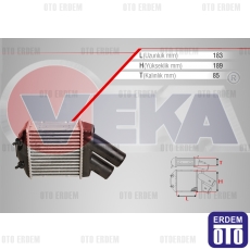 Renault Megane 1 Turbo Radyatörü (İntercooler) 1.9 Dt 1996-2003 42-3501 - 2