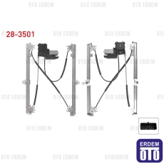 Renault Megane 2 Cam Krikosu Elektrikli Sağ Ön 1.4i 2002-2008 28-3501