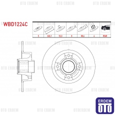 Renault Megane 2 Clio 3 Modus Fren Diski Arka 2002-2012 