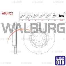 Renault Megane 4 Clio 3 Talisman Fren Diski Ön WBD1422 - 2