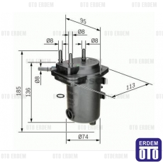 Scenic 2 Yakıt Filtresi Bosch 7701061577 - 2